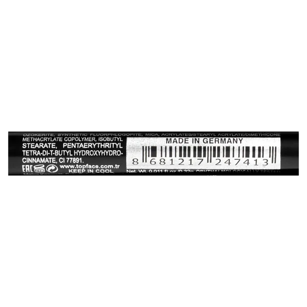 Олівець-кайял для очей механічний водостійкий Stylo Kajal Eyeliner TopFace PT617 №001 Чорний, 0,32 г - изображение 5