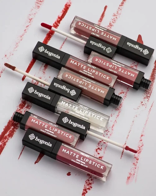 Помада рідка для губ Liquid Matte Lipstick Spice Travel Bogenia BG720 №012 Чилійський Перець, 8 мл - зображення 2