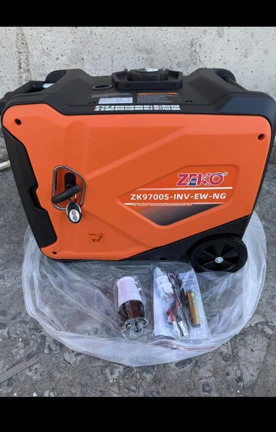 Двопаливний інверторний генератор Zeko ZK9700S-INV-EW-NG (6.5/7.0 кВт) - зображення 2