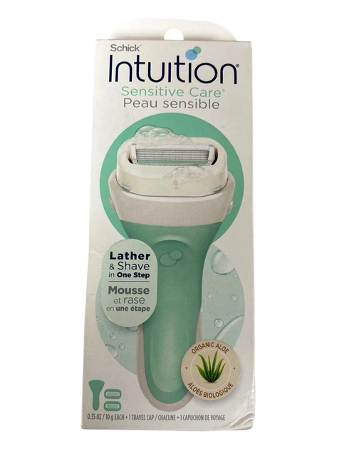 Жіноча бритва, що не потребує гелю для гоління, Schick Intuition Sensitive Care з 2 змінними касетами - зображення 11