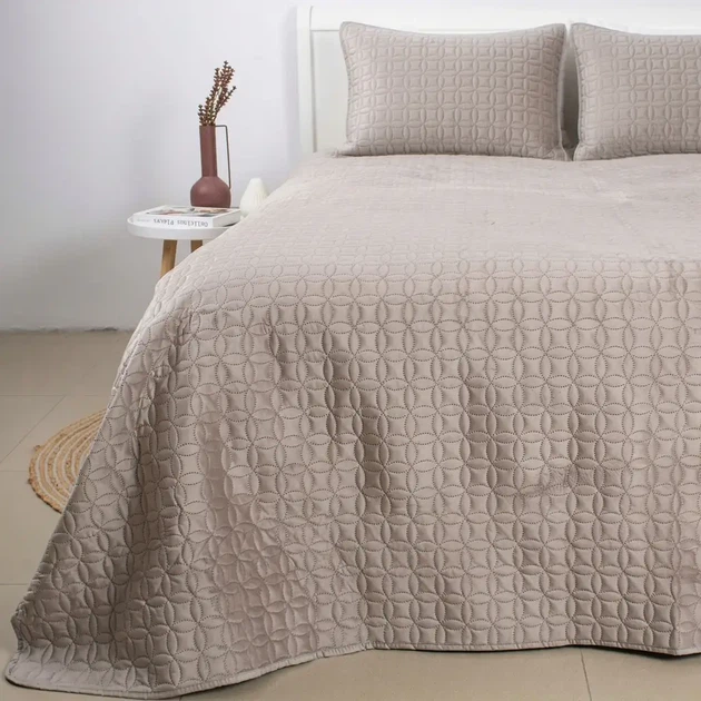 Покривало ТЕП "VELOUR" Пісочний/Мозаїка, 240x260 - изображение 3