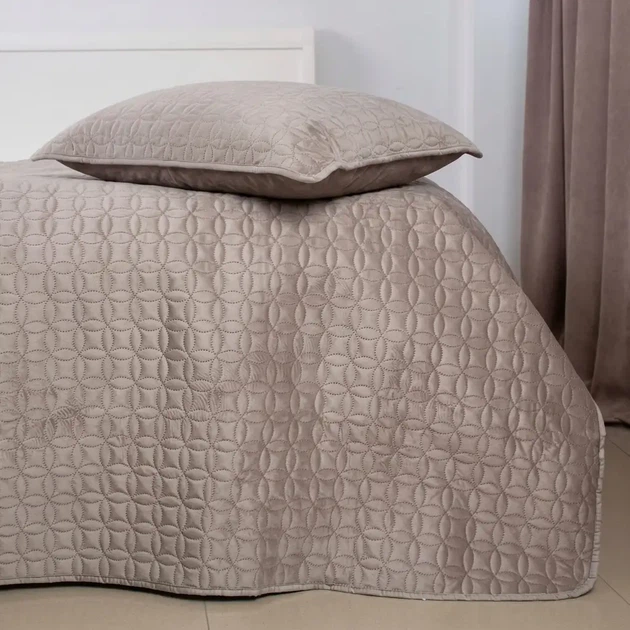 Покривало ТЕП "VELOUR" Пісочний/Мозаїка, 240x260 - изображение 4