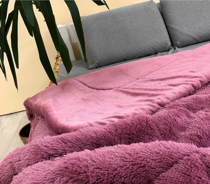 Ковдра всесезонна Grass Ведмідь плюшеве хутро з коротким ворсом 200x230 см рожевий (tra39) - Фото 1 Ковдра всесезонна Grass Ведмідь плюшеве хутро з коротким ворсом 200x230 см рожевий (tra39) - зображення 1