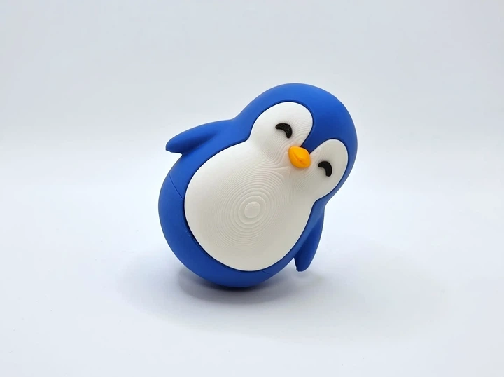 Забавный Неваляшка Пингвин Cute Wobbly Penguin 7 См 3Д Печать - изображение 2