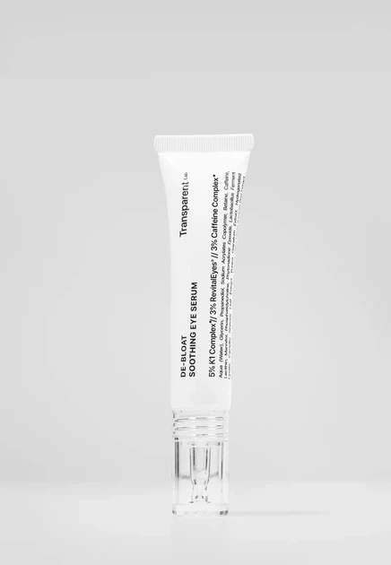 Transparent De-Bloat Soothing Eye- Сыворотка для кожи вокруг глаз против отеков и темных кругов 15 мл - изображение 2