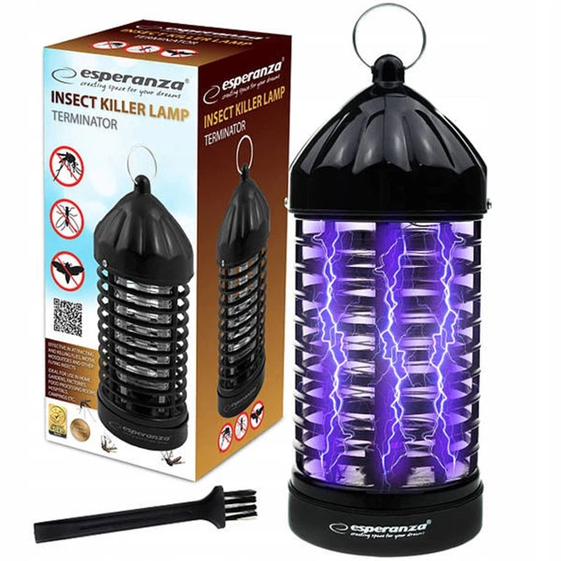 Лампа ловушка для насекомых ESPERANZA EHQ005 Insect Killer Lamp UV-A лампа 2W - изображение 2