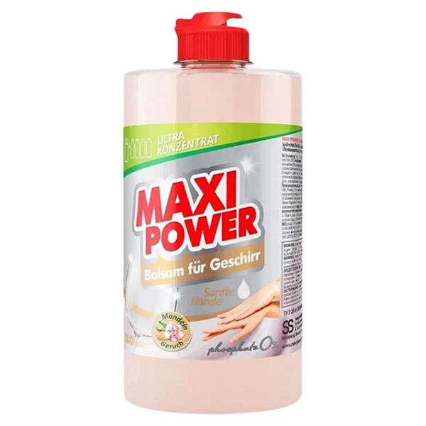 Засіб-бальзам для миття посуду "MAXI POWER: Мигдаль", 500мл - 734752 - Фото 1 Засіб-бальзам для миття посуду "MAXI POWER: Мигдаль", 500мл - 734752 - зображення 1