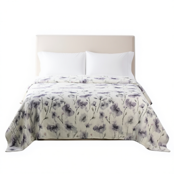 Покрывало хлопковое 200×230 см для дома floral PS-7153 - зображення 2