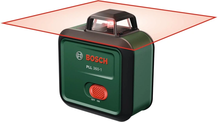 Линейный лазерный нивелир Bosch PLL 360-1, 360 гр, 2х1.5 В LR6 (AA), футляр (0603663L00) - изображение 2