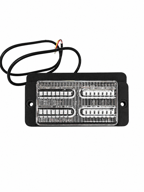 Стробоскоп мигалка в решетку автомобиля синий красный накладной 24led - Фото 1 Стробоскоп мигалка в решетку автомобиля синий красный накладной 24led - зображення 1