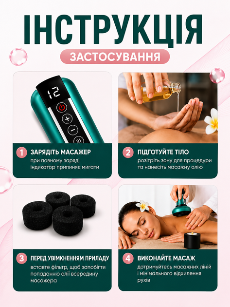 Вакуумный антицеллюлитный массажер для тела с прогревом и лимфодренажным эффектом. - изображение 7