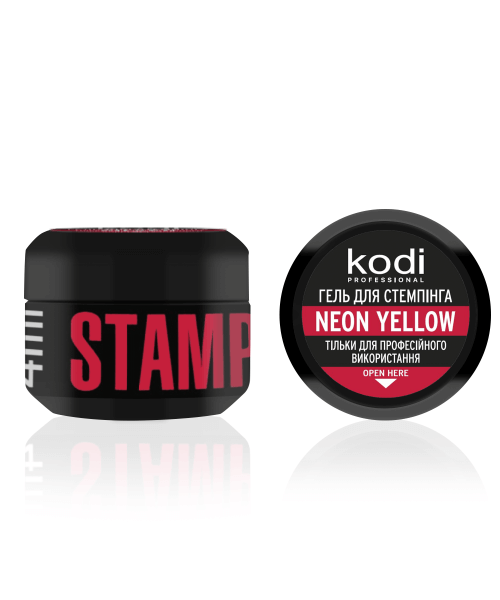 Гель для стемпинга Stamping Gel Neon Yellow, 4 мл - изображение 3