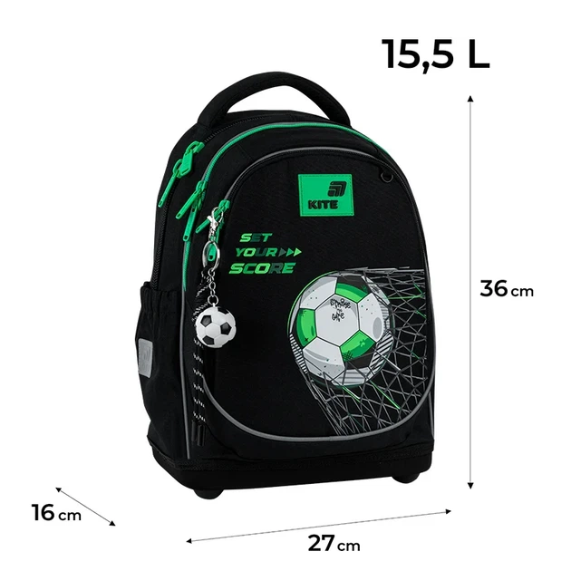 Рюкзак школьный Kite Education Football K26-724S-3 - Фото 1 Рюкзак школьный Kite Education Football K26-724S-3 - изображение 1
