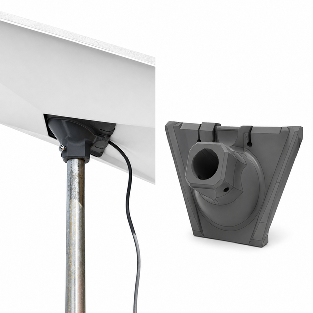 Starlink Gen 3 Pipe Mount Adapter — адаптер для кріплення антени Starlink Standard Gen 3 на трубу або на щоглу 25/33,5/40/50 мм 33 - изображение 3