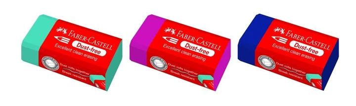 Гумка Faber-Castell 187221 DUST-FREE Trend вініл, асорті (24) /187221/ - зображення 2