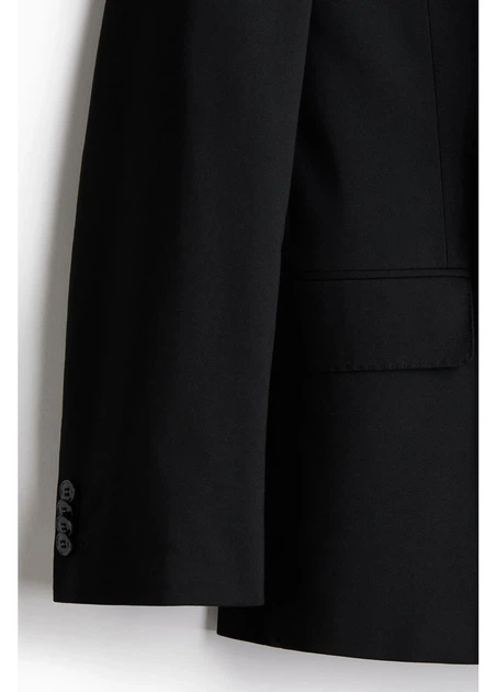 Пиджак мужской H&M 271261757 54 Черный (2727000134075) - изображение 5
