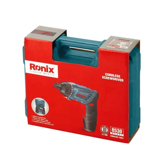 Складная аккумуляторная отвертка Ronix 8530 - изображение 8