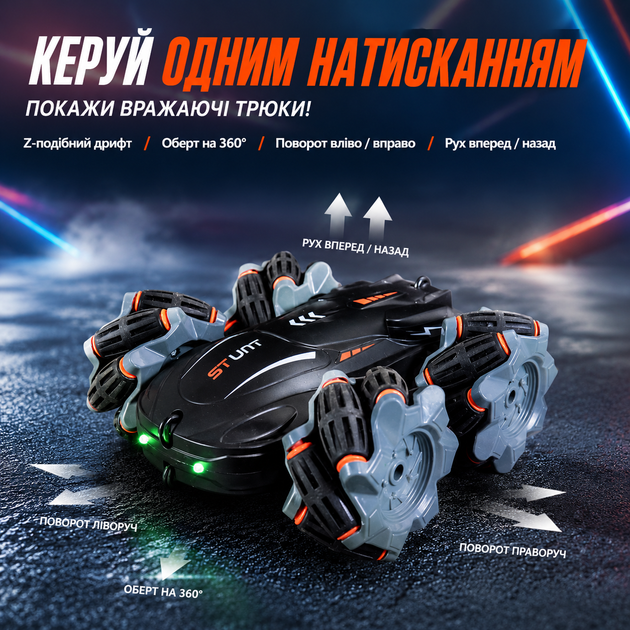 Машинка на пульте трюковая перевёртыш Stunt Elves - Фото 4 Машинка на пульте трюковая перевёртыш Stunt Elves - изображение 4