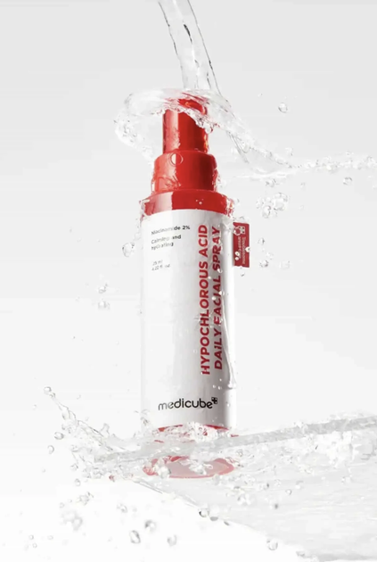 Спрей-міст для обличчя MEDICUBE Hypochlorous Acid Daily Facial Spray, 125 мл — заспокійливий спрей з гіпохлоритною кислотою для пр - изображение 3