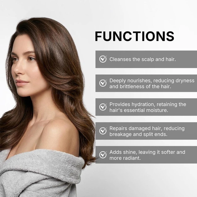 Зволожуючий шампунь для волосся KARSEELL Maca Essence Moisture Shampoo 800 мл відновлення та живлення волосся - изображение 3