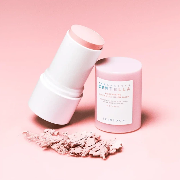 Маска для обличчя SKIN1004 Madagascar Centella Poremizing Quick Clay Stick Mask 27 g — очищення пор, контроль себуму та матування - изображение 3