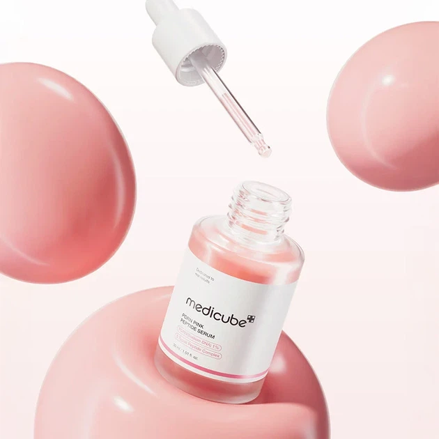Сироватка MEDICUBE PDRN Pink Peptide Serum 30 ml — відновлення шкіри, пружність та інтенсивне зволоження - изображение 3