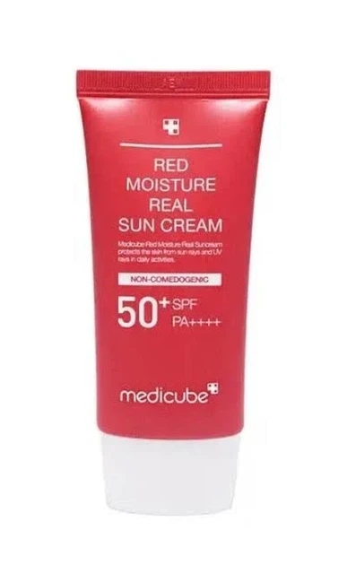 Сонцезахисний крем Medicube Red Moisture Real Sun Cream SPF50+ PA++++ 50 мл для зволоження та захисту шкіри - изображение 5