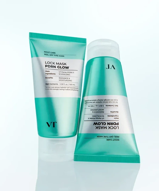 Маска для обличчя VT Cosmetics PDRN Glow Lock Mask 100 ml — сяйво, відновлення та інтенсивне зволоження шкіри - изображение 3