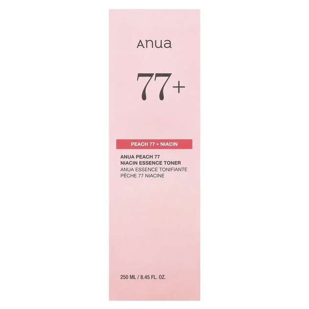 Тонер ANUA Peach 77 Niacin Essence Toner 77% 250 мл — зволожуючий та освітлюючий тонер для обличчя - изображение 2