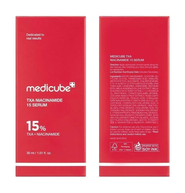 Сироватка для обличчя Medicube TXA Niacinamide 15 Serum 30 мл для освітлення пігментації та сяйва шкіри - изображение 6