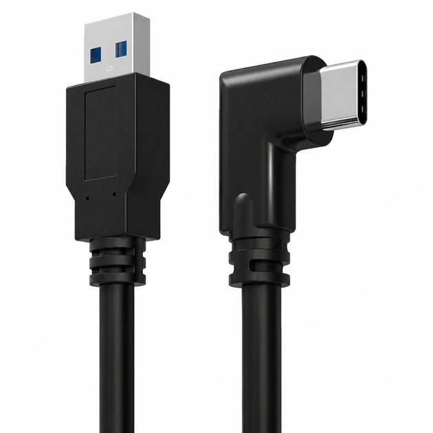 Утолщенный кабель Quest Link USB 3.2 USB-A - USB-C 90° 5 м для Meta Quest 2, 3, 3S, Pro и Pico 4 - Фото 2 Утолщенный кабель Quest Link USB 3.2 USB-A - USB-C 90° 5 м для Meta Quest 2, 3, 3S, Pro и Pico 4 - изображение 2
