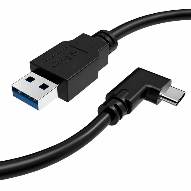 Утолщенный кабель Quest Link USB 3.2 USB-A - USB-C 90° 5 м для Meta Quest 2, 3, 3S, Pro и Pico 4 - Фото 3 Утолщенный кабель Quest Link USB 3.2 USB-A - USB-C 90° 5 м для Meta Quest 2, 3, 3S, Pro и Pico 4 - изображение 3