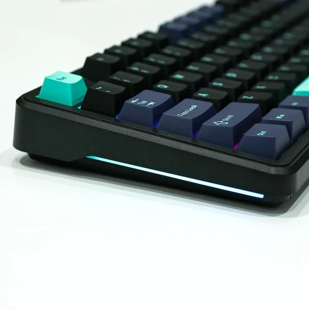 Беспроводная механическая клавиатура AULA F87 PRO Black, Graywood V3 Switch, 80%, RGB Подсветка (2.4G/Bluetooth/USB) - Фото 4 Беспроводная механическая клавиатура AULA F87 PRO Black, Graywood V3 Switch, 80%, RGB Подсветка (2.4G/Bluetooth/USB) - изображение 4