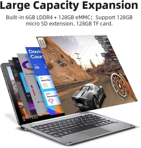 Планшет 10.1" Full HD CHUWI Hi10X 6/128GB 4ядра Windows 10 mAh 3500 Серый (102178180) - Б/У - изображение 4