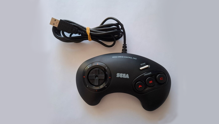 Геймпад Проводной Sega Mega Drive MK-16520 Europe Mini USB 2m Б/У - изображение 2