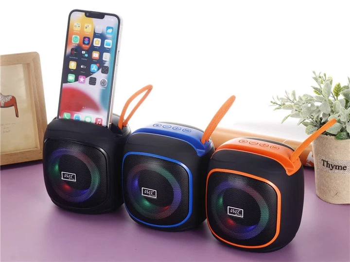 Портативная Bluetooth колонка JZ-1125 5 Вт RGB USB microSD AUX Синяя - изображение 2