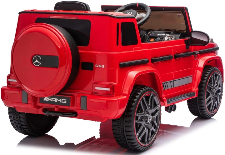 Дитячий електромобіль MERCEDES G63 12 V червоний з пультом керування Diego - зображення 4