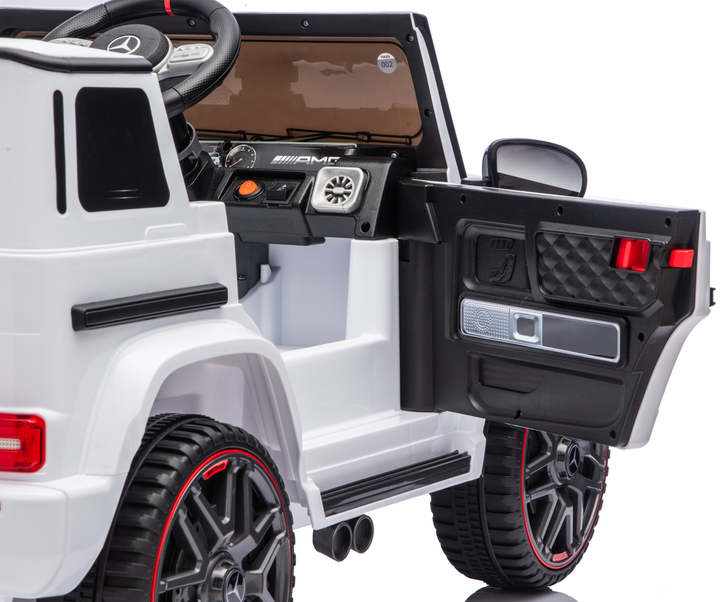 Детский электромобиль MERCEDES G63 12V белый с пультом управления Diego - Фото 4 Детский электромобиль MERCEDES G63 12V белый с пультом управления Diego - изображение 4