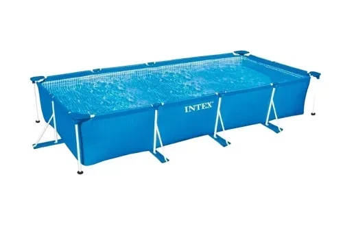 Каркасный бассейн Intex Small Frame 450×220×84 см 7127 л прямоугольный сборный бассейн с трехслойной ПВХ-чашей для двора и дачи - Фото 6 Каркасный бассейн Intex Small Frame 450×220×84 см 7127 л прямоугольный сборный бассейн с трехслойной ПВХ-чашей для двора и дачи - изображение 6
