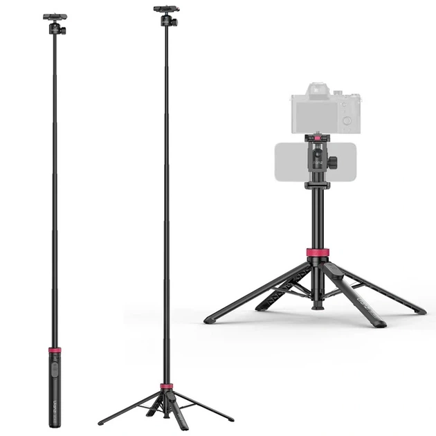 Штатив Ulanzi MT-44B 2-в-1 із Bluetooth-пультом чорний - Фото 2 Штатив Ulanzi MT-44B 2-в-1 із Bluetooth-пультом чорний - зображення 2