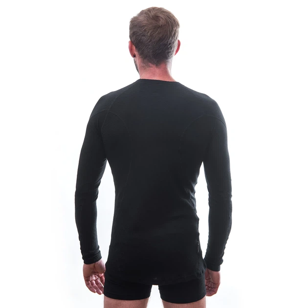 Термоблузка Sensor Merino DF LS черная 15100021 смесь мерино XXL - изображение 5