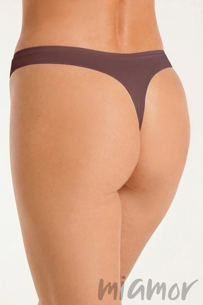 Трусики-стрінг безшовні InSecret String Basic DEEP TAUPE L/XL Коричневі - Фото 2 Трусики-стрінг безшовні InSecret String Basic DEEP TAUPE L/XL Коричневі - зображення 2