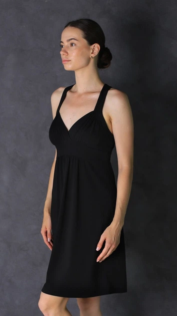 Ночная платье женское ellen LEONORA 118/21/01 XL черный - изображение 3