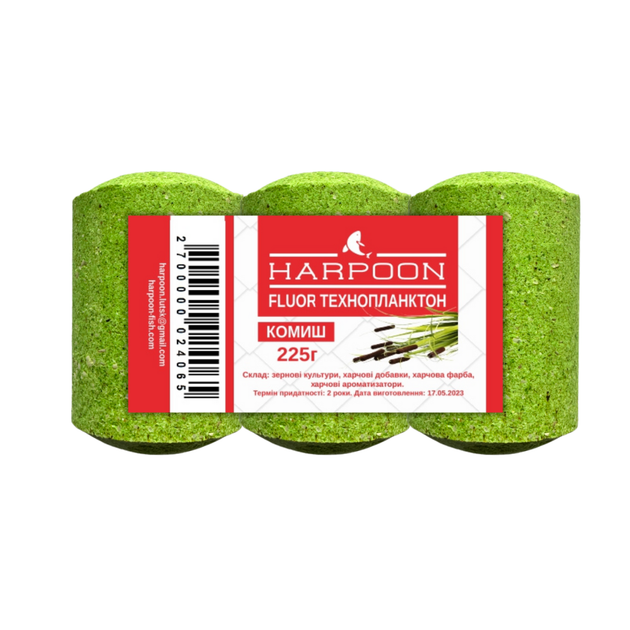 Технопланктон HARPOON FLUOR 3*75г=225г Комиш - Фото 1 Технопланктон HARPOON FLUOR 3*75г=225г Комиш - зображення 1