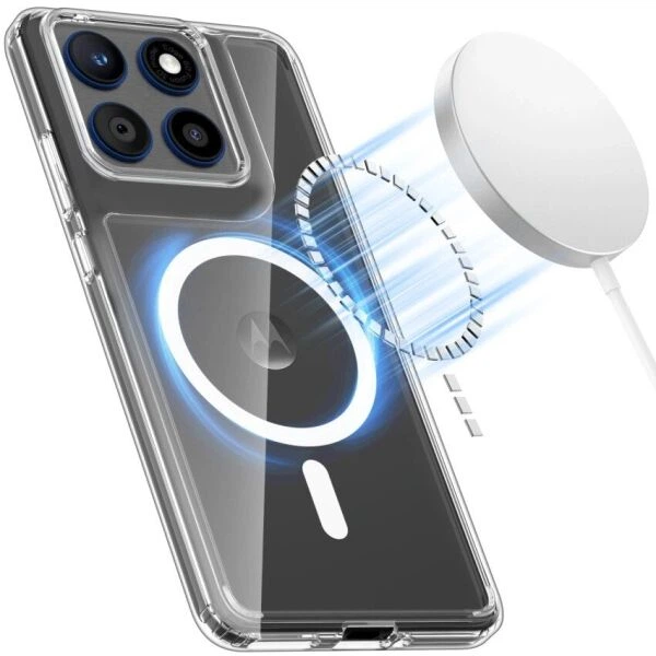 Защитный чехол Tech-Protect FlexAir Hybrid MagSafe для Motorola Edge 70 - Crystal Clear - изображение 3