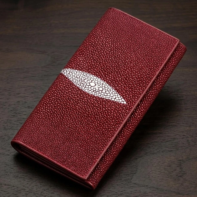 Кошелек женский STINGRAY LEATHER 18097 из натуральной кожи морского ската Бордовый - Фото 1 Кошелек женский STINGRAY LEATHER 18097 из натуральной кожи морского ската Бордовый - изображение 1