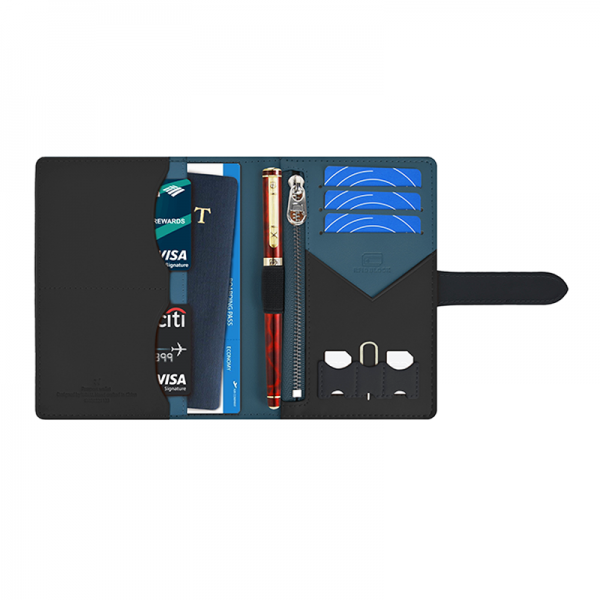 Чоловічий гаманець Wiwu Ambassador Passport Wallet Black - Фото 5 Чоловічий гаманець Wiwu Ambassador Passport Wallet Black - изображение 5