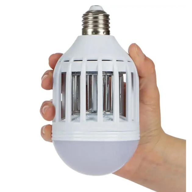 Лампа-ловушка светодиодная Zapp Light 2в1 уничтожитель насекомых с УФ-светом и электрической сеткой для дома и улицы (741903) - изображение 2