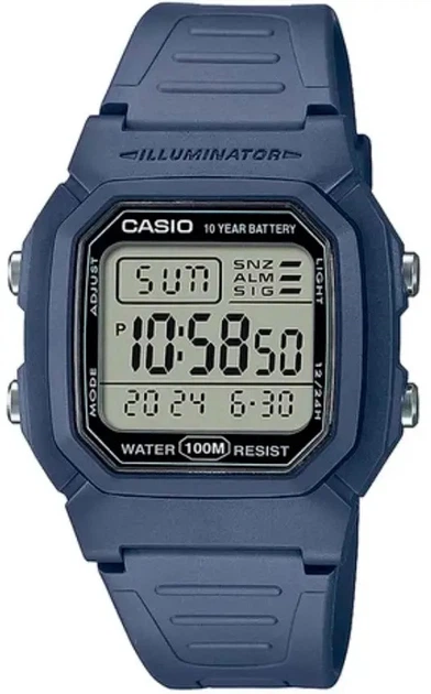 Годинник Casio Timeless Collection W-800H-2AVES. , Синій, Синій, Полімер - изображение 2
