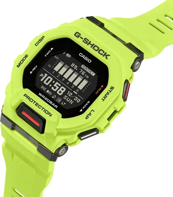 Годинник Casio GBD-200-9ER G-Shock., Зелений. Матеріал - Полімер - изображение 3